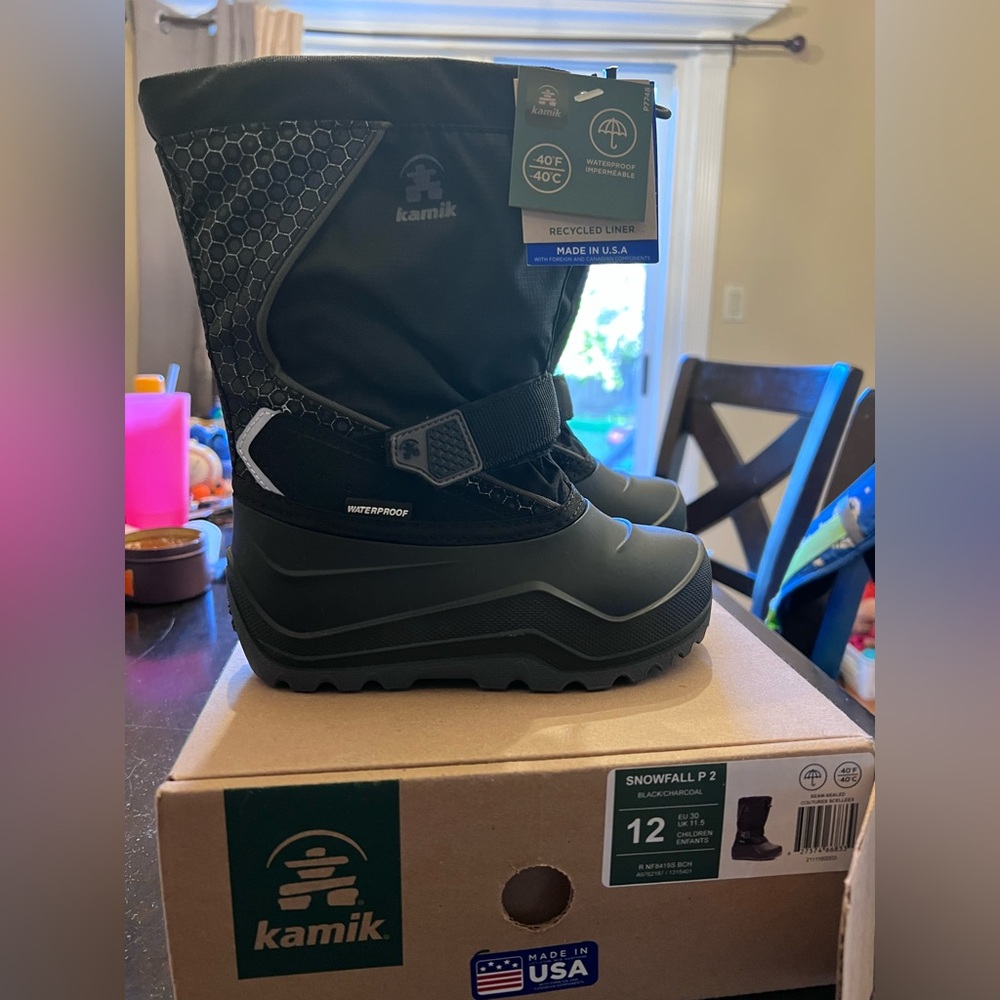 Kamik Black Waterproof Winter Boots